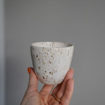 Tee/Kaffee-Becher weiss 2